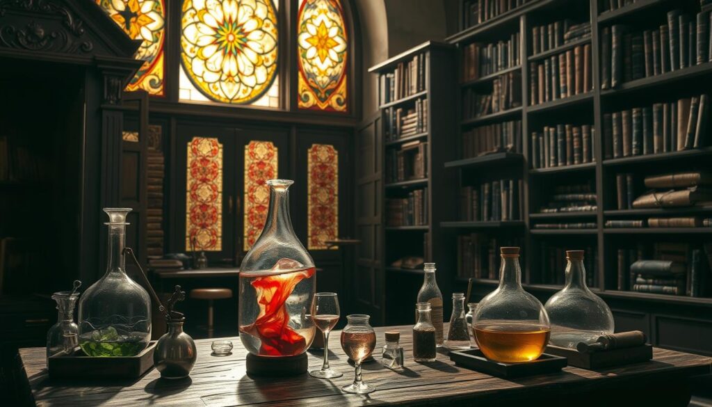 Blending opposites in alchemy