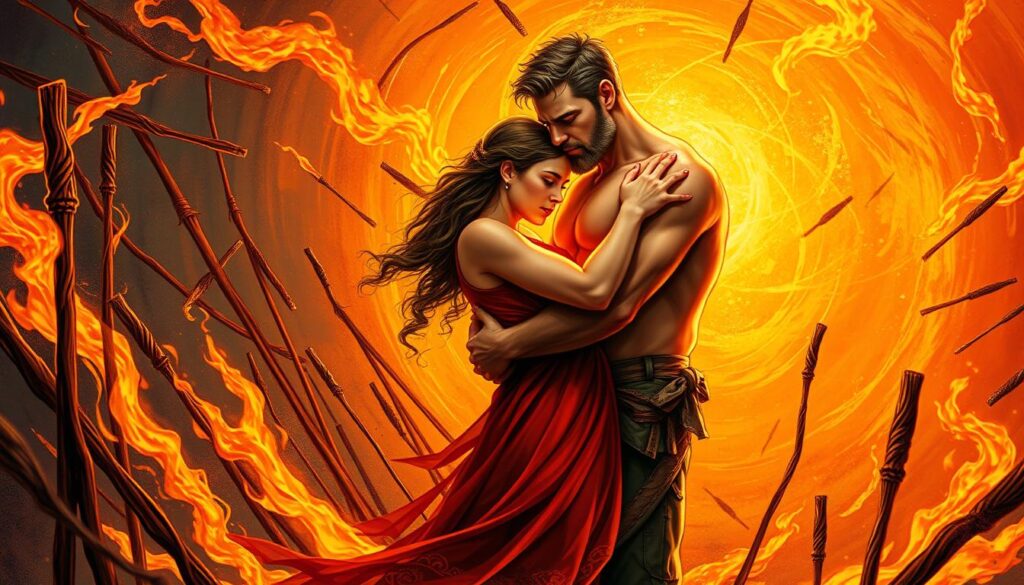 Nine of Wands in love and relationships