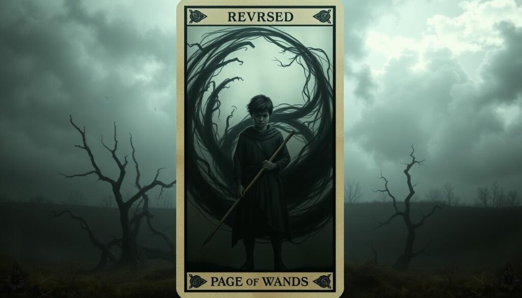 Page of Wands reversed meaning