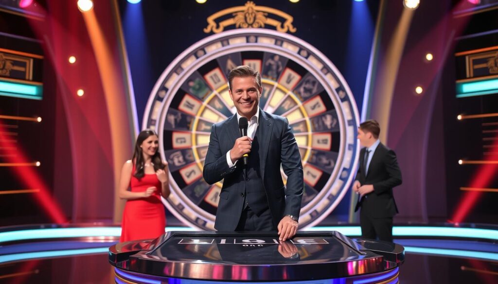 Ryan Seacrest hosting Wheel of Fortune