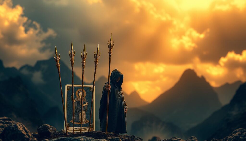 Seven of Wands tarot card meaning