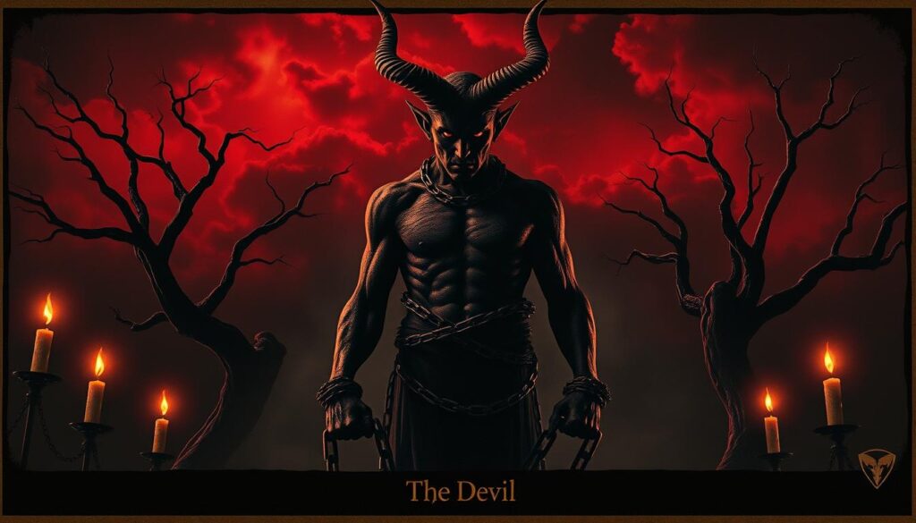 The Devil Tarot Chains