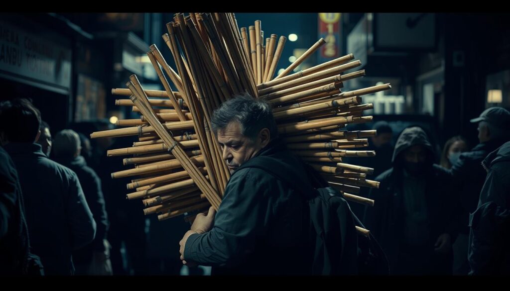 ten wands tarot burden in daily life