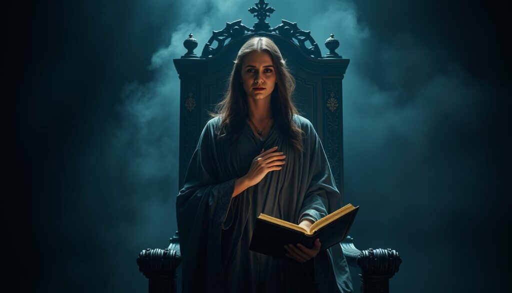 upright high priestess