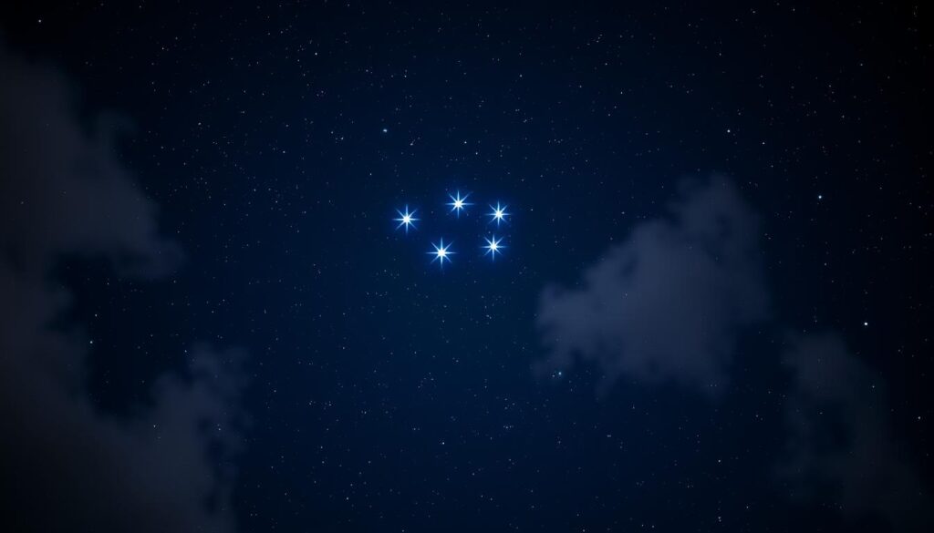 Pleiades star cluster in Taurus constellation