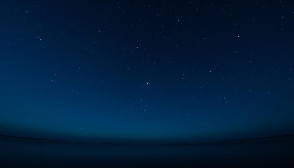 Pleiades star cluster in the night sky