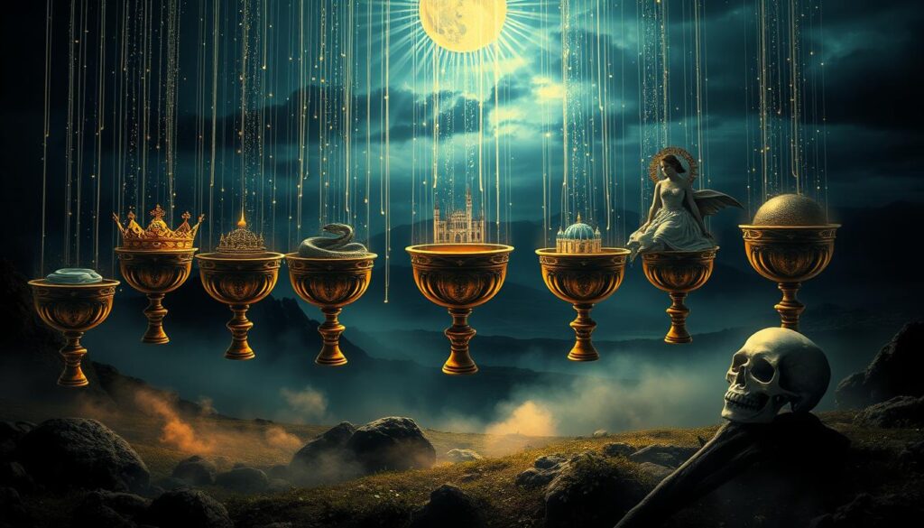 Seven of Cups tarot symbolism