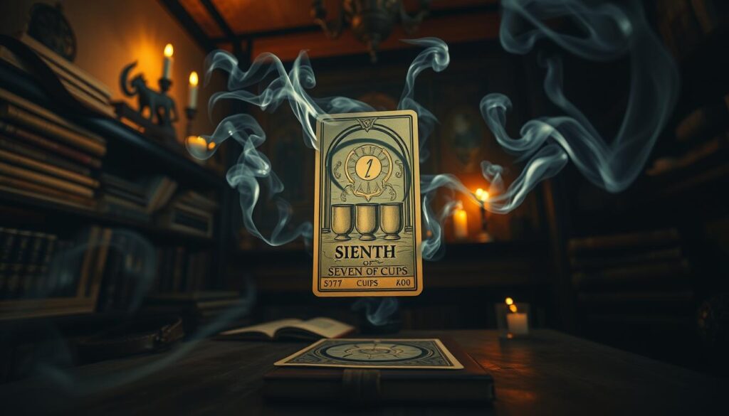 Seven of Cups yes or no tarot reading