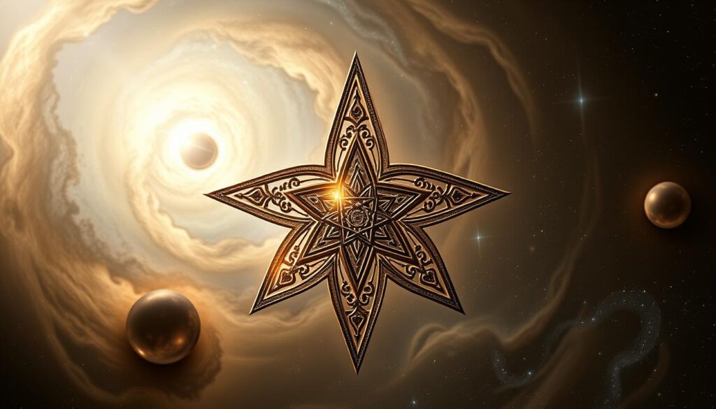 Seven-pointed star symbol