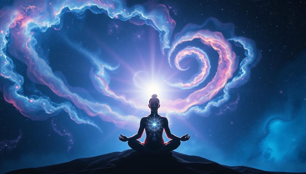 Spiritual awakening and cosmic connection
