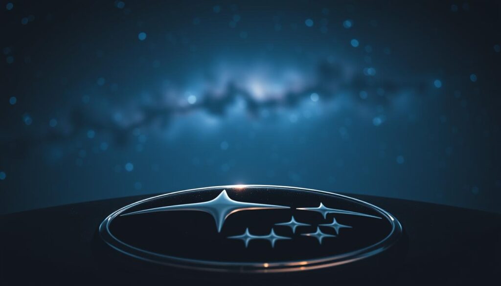 Subaru logo and Pleiades