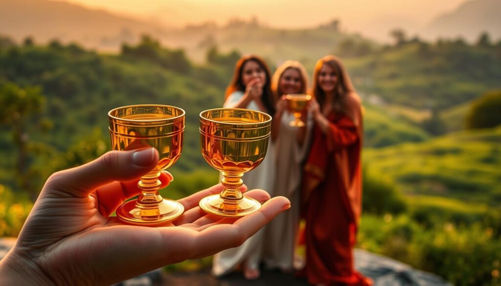 Three of Cups tarot reading interpretation