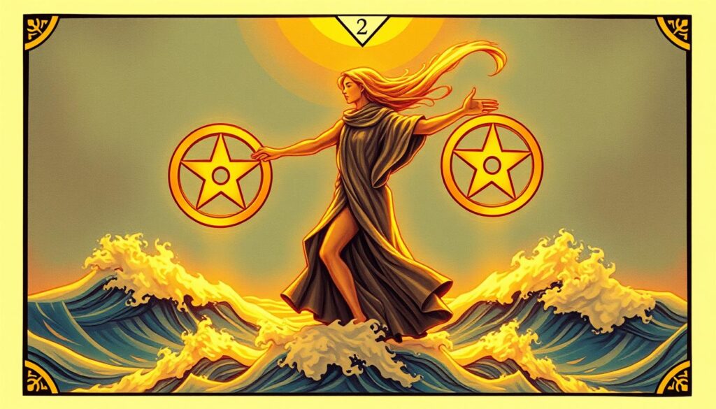 Two of Pentacles tarot card