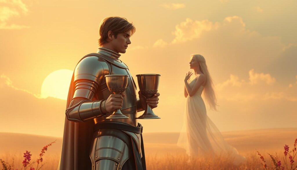 Upright Knight of Cups romance
