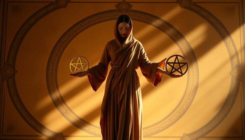 Upright Two of Pentacles balance