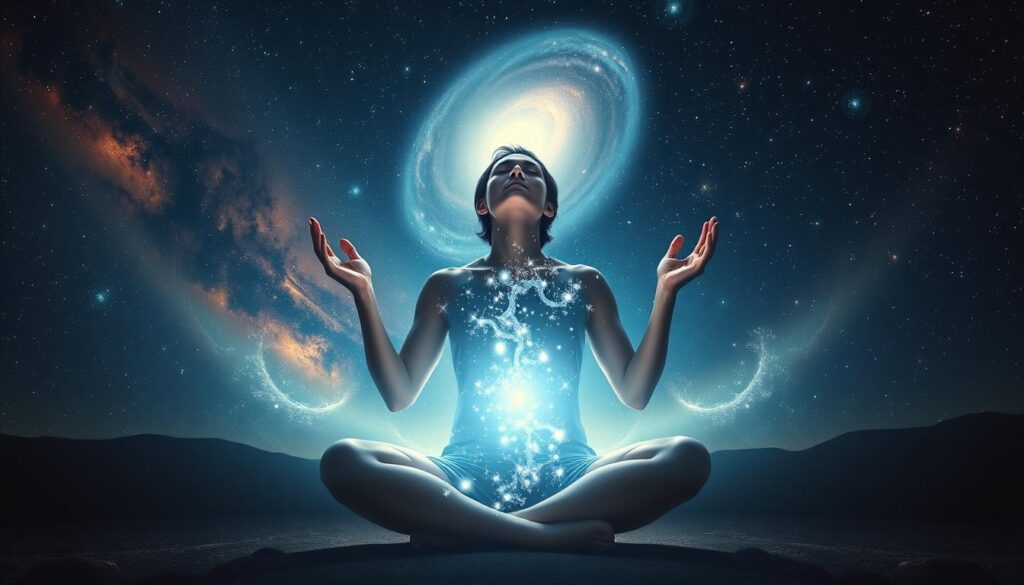 awake channeling cosmic energy