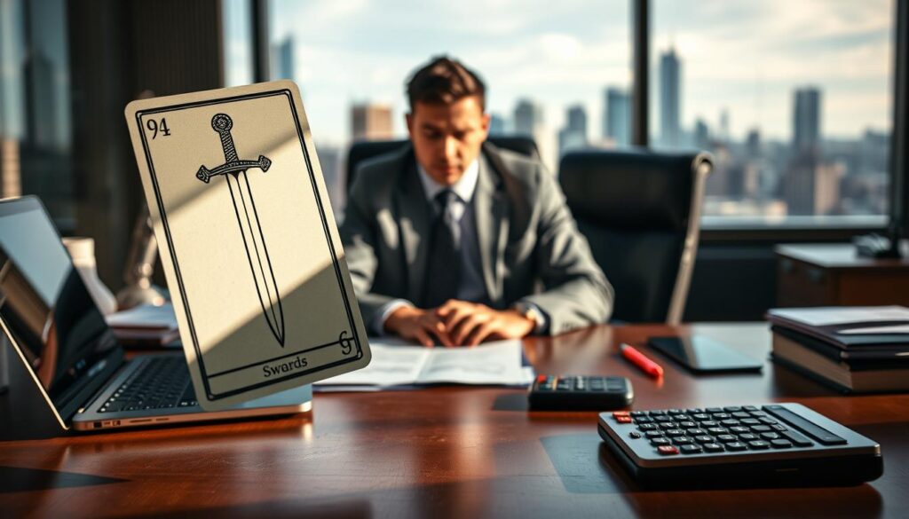 career and finances with Page of Swords