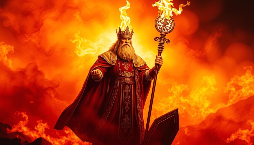 fiery wands tarot card