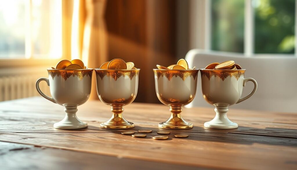 four cups tarot financial meanings