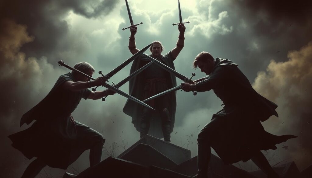 swords tarot card conflict symbolism