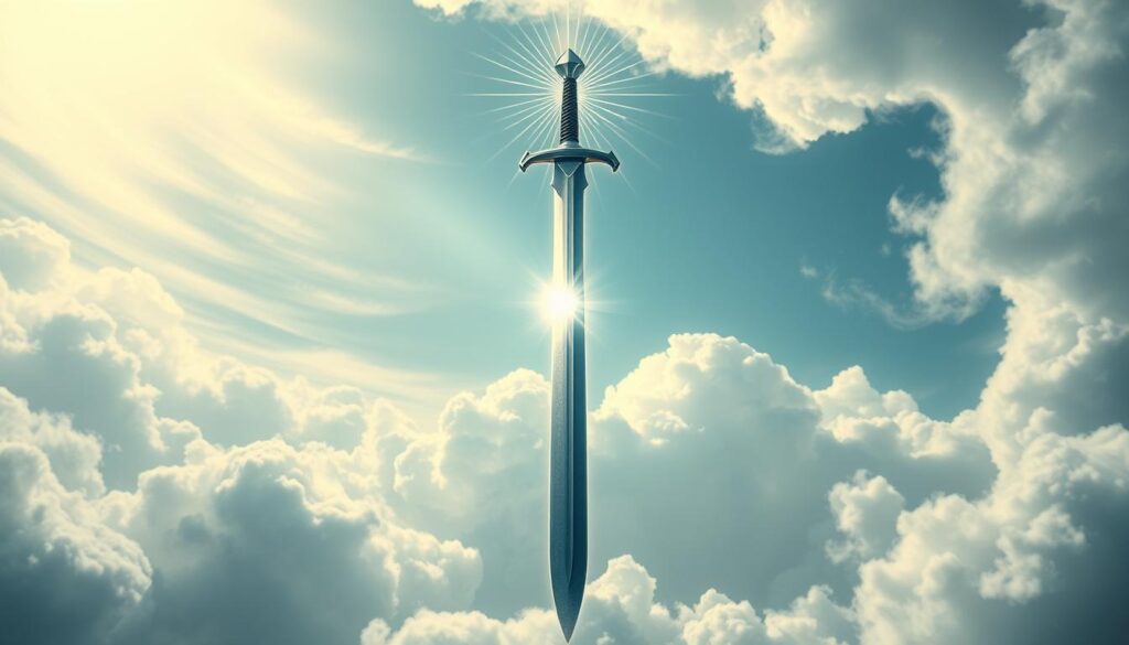 upright Ace of Swords clarity