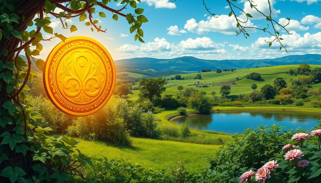 upright ace pentacles tarot card