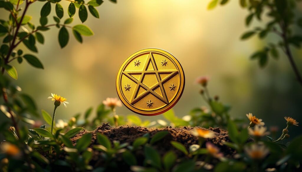 upright page pentacles manifestation