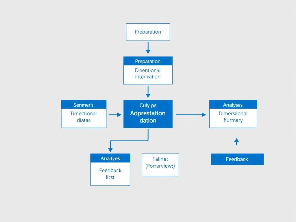 Diagram showing the stages of remote viewing from initial impressions to analytical data