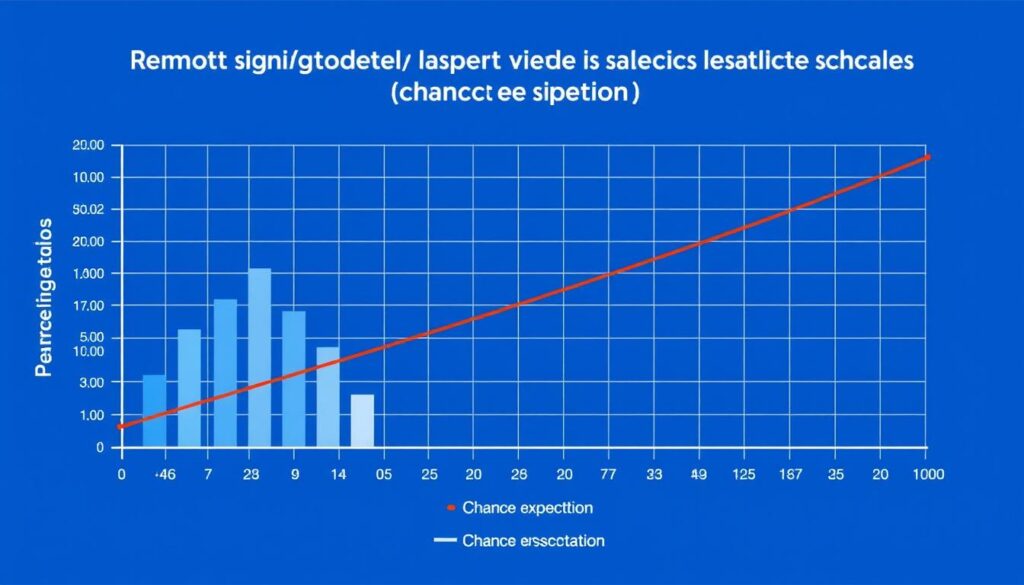 Graph showing statistical significance of remote viewing studies compared to chance