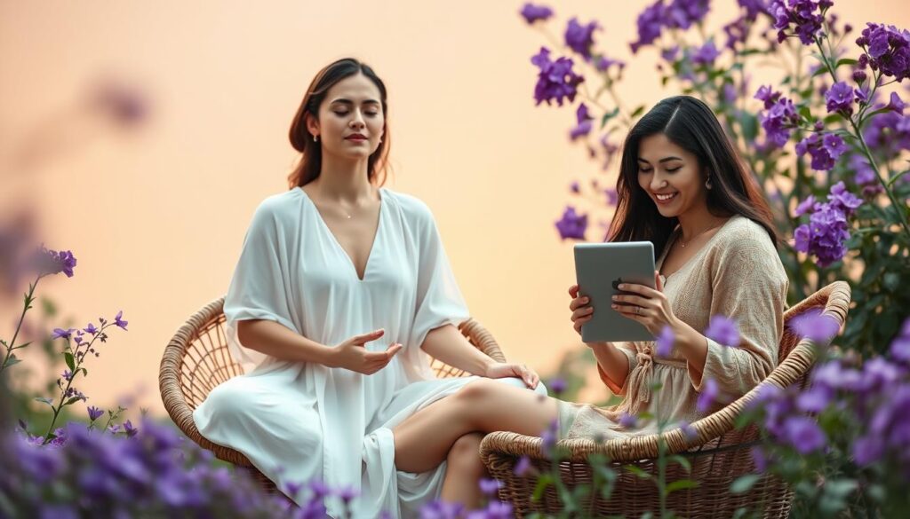 Purple Garden video call Purple Garden video call