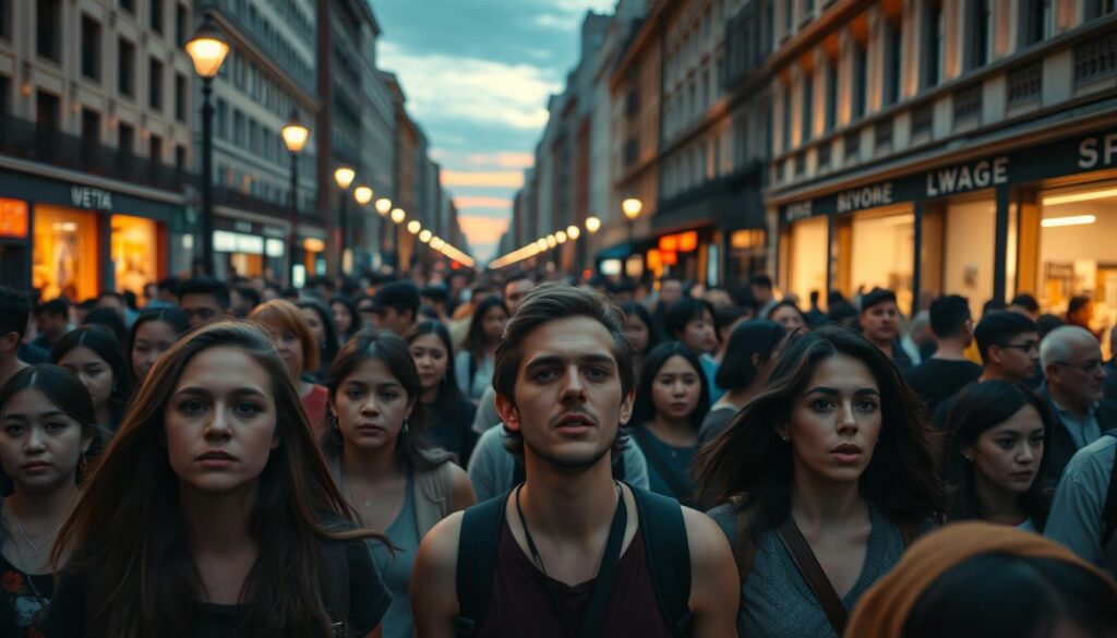 energy feeling in crowds