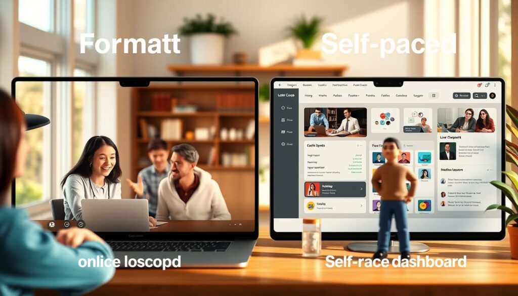 format comparison online course