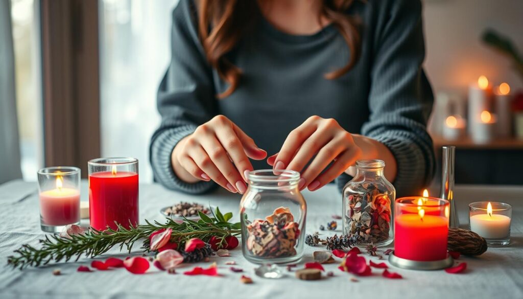 gather materials for love spell