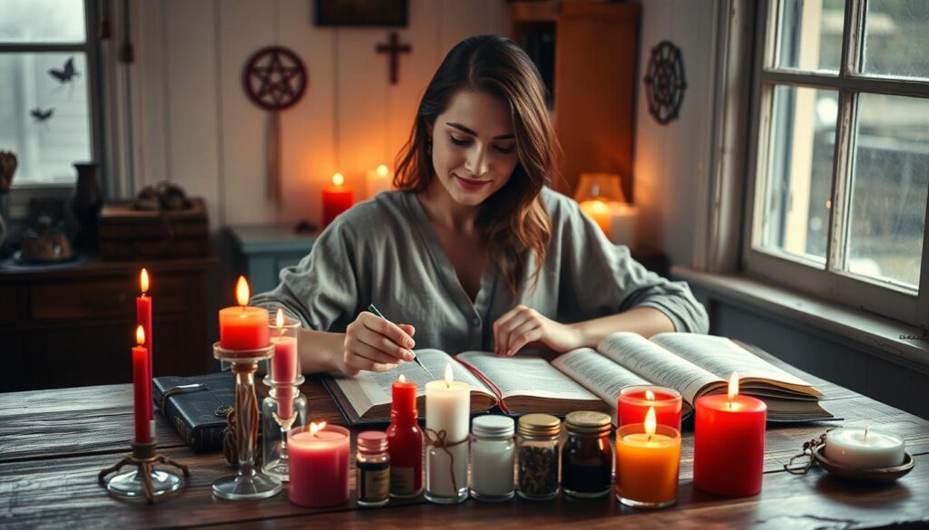 gathering spell candles
