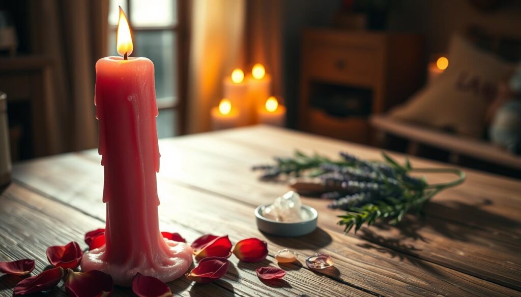 pink candle