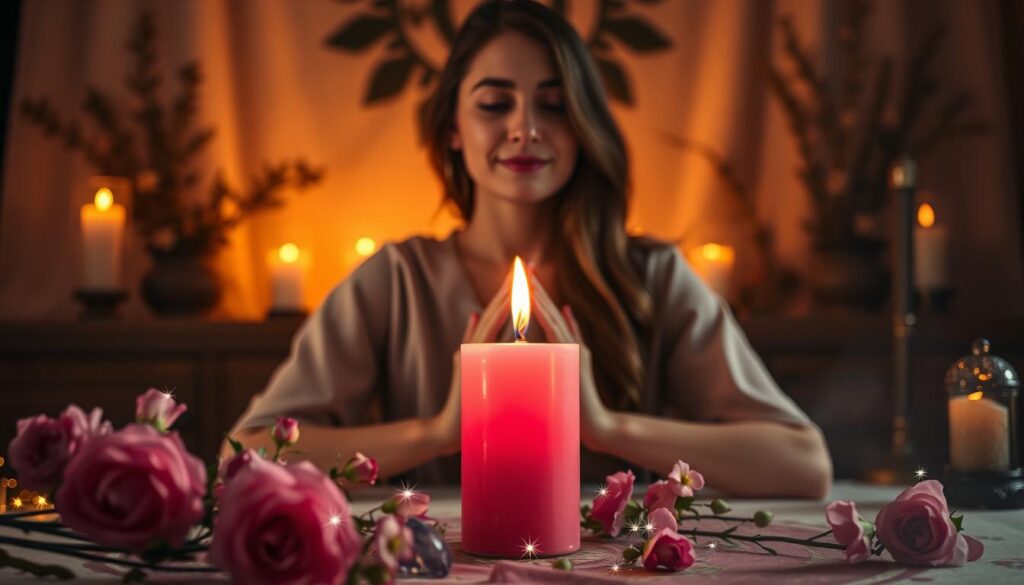 pink candle love binding spell