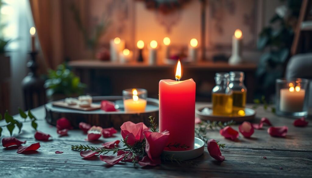 pink candle love spell