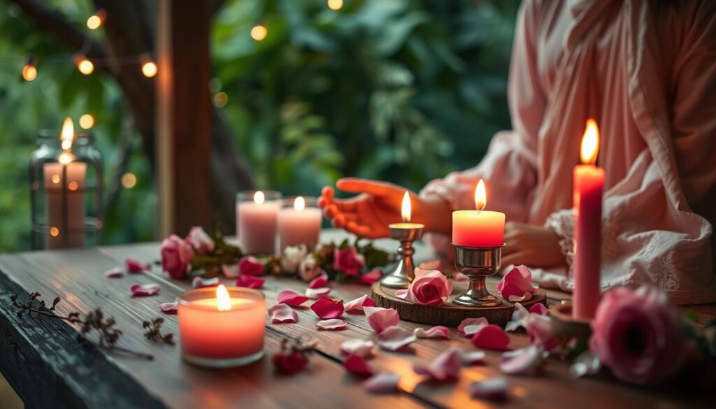 pink candle ritual