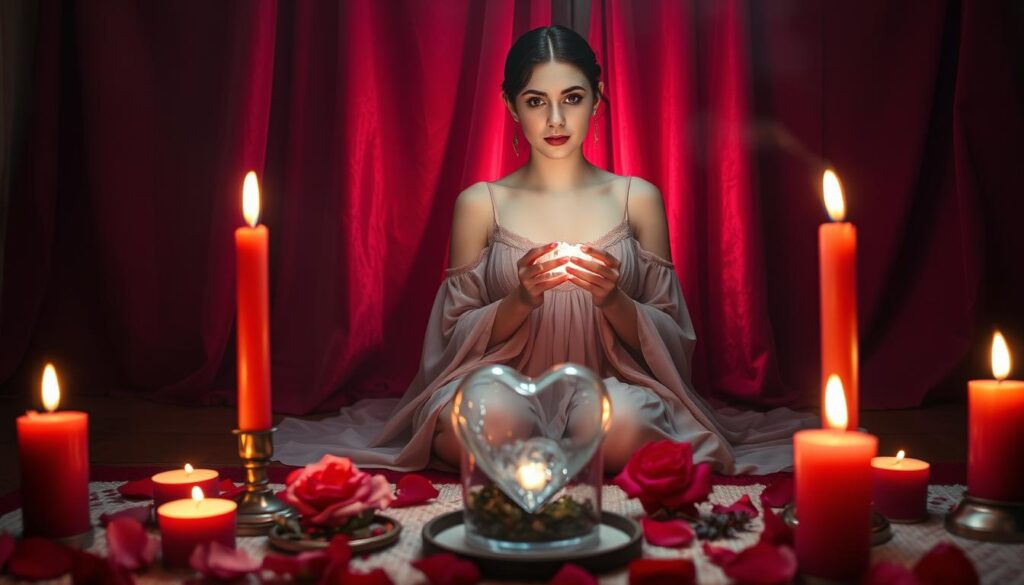 practice love magic with candle