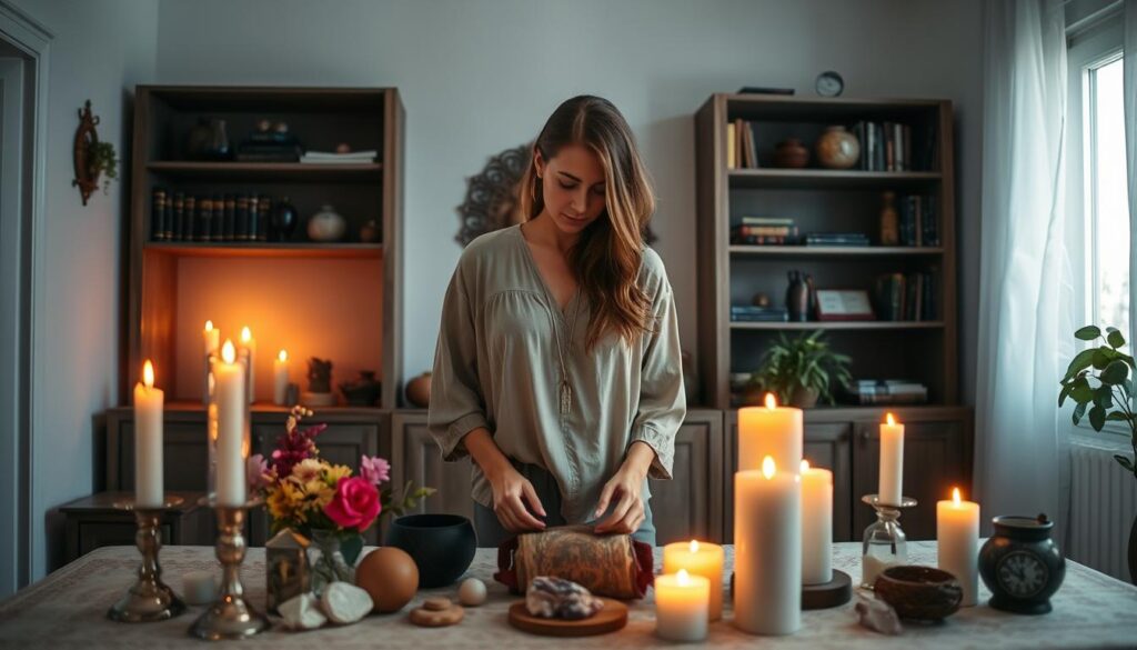 prepare space for ritual