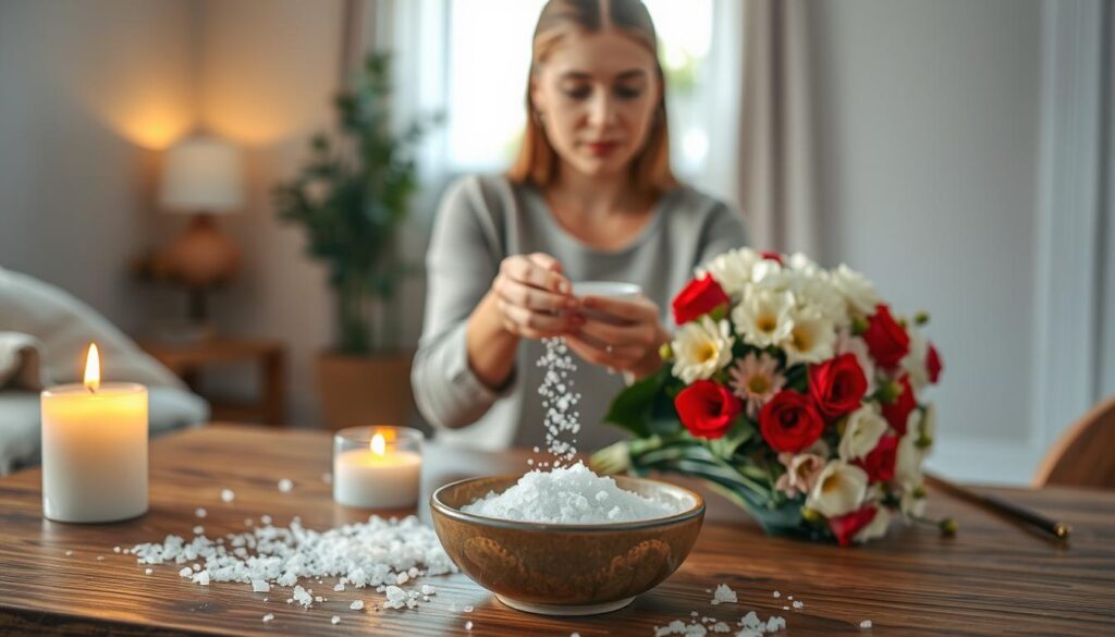salt cleansing for love spell