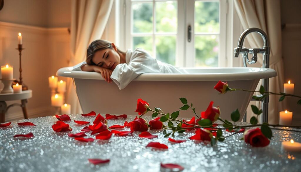 self-love rose bath