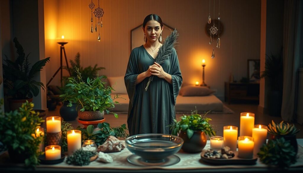 set and cleanse your space