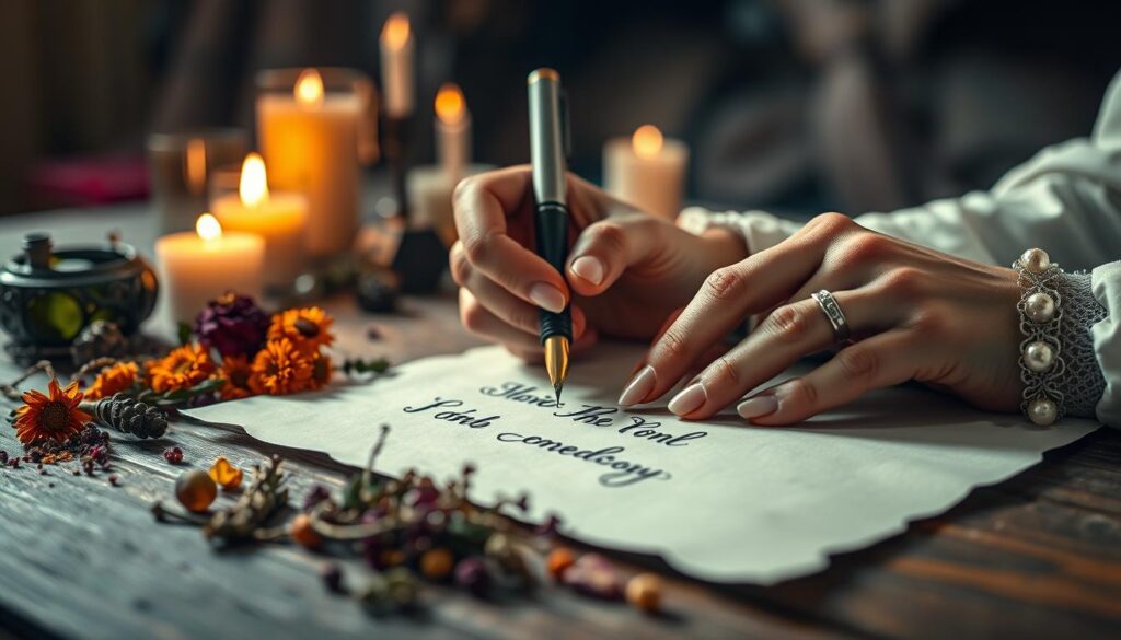 write names on paper