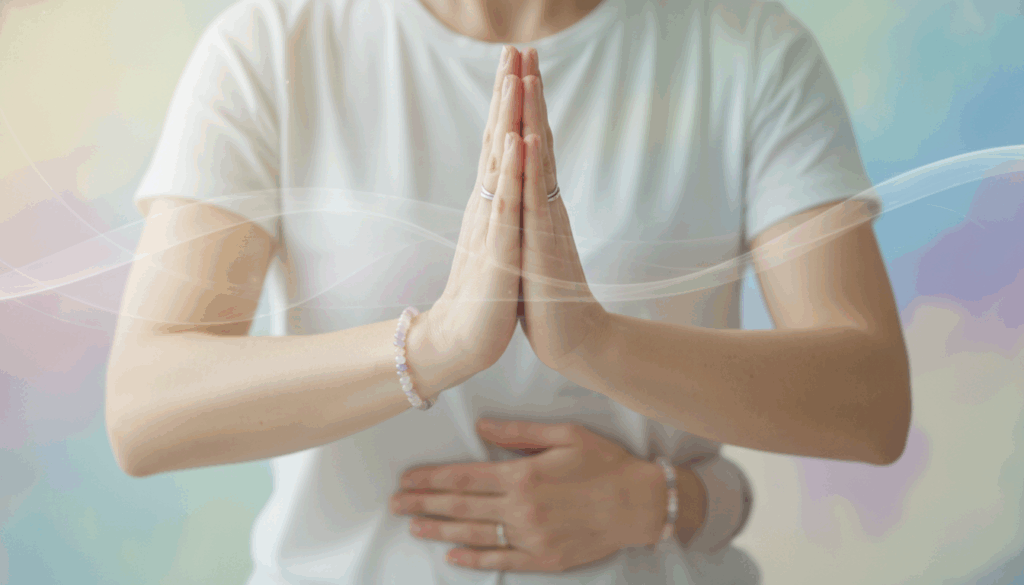 self-Reiki hands