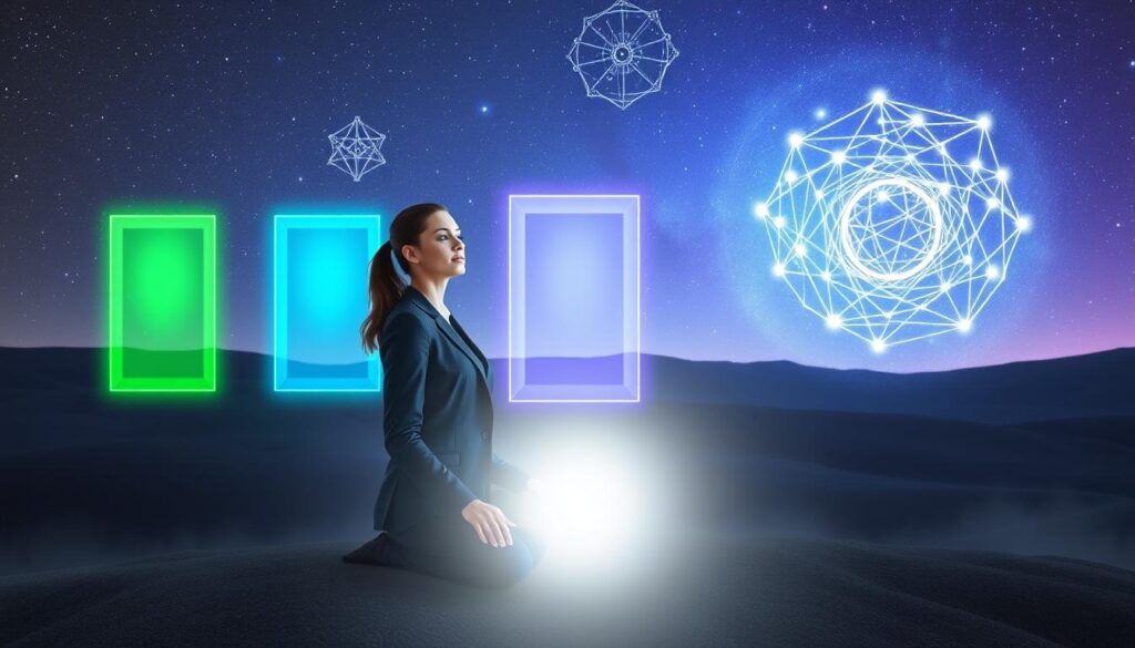 advancing through stages of remote viewing