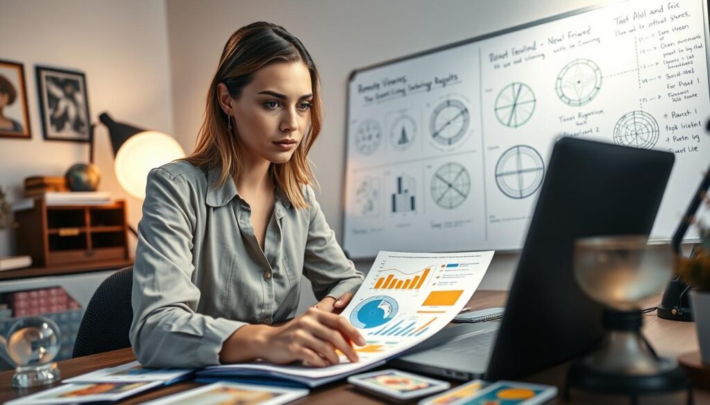 analyzing remote viewing results