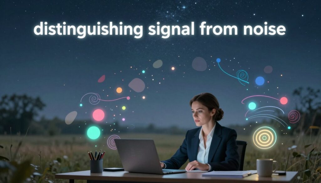 distinguishing signal from noise