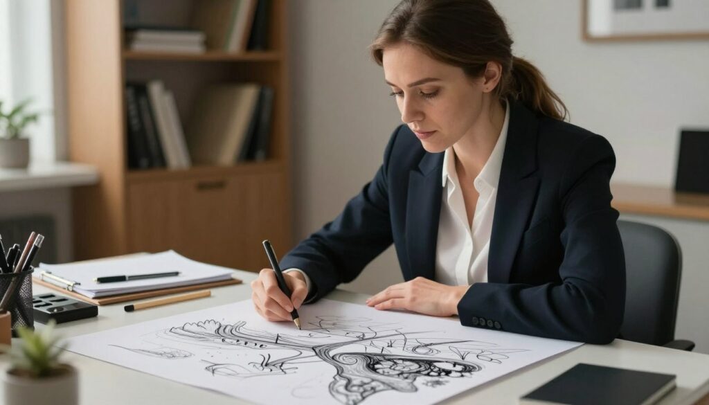 remote viewing sketch