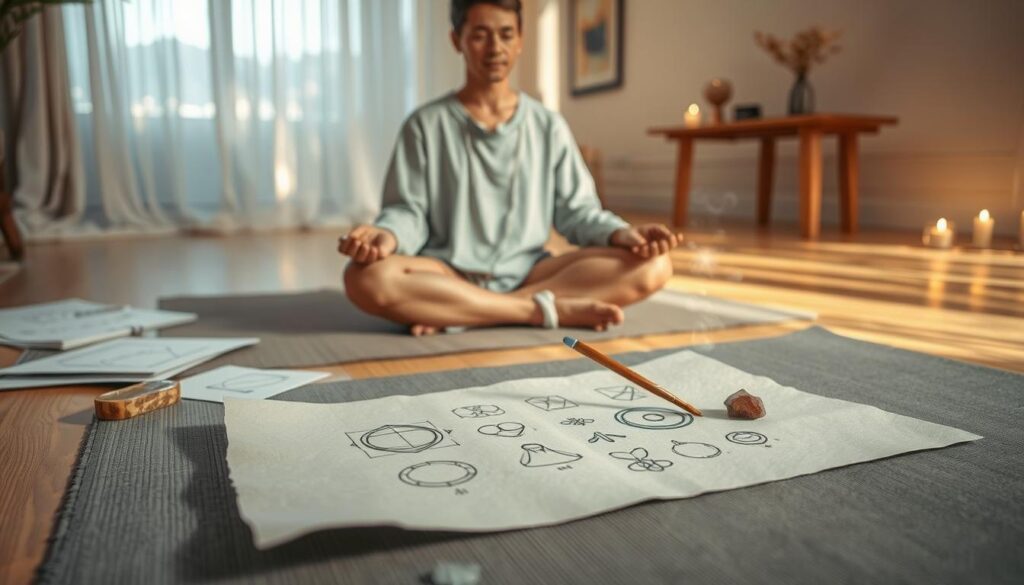 remote viewing stage one ideogram practice